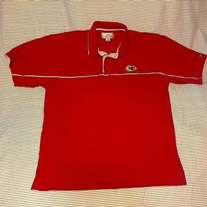 M Mens Kanas City Chiefs Quarter Button Sweater